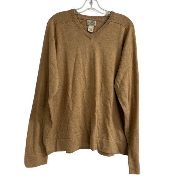 LL Bean Cashmere Blend Pullover Sweater Size L - Picture 1 of 3